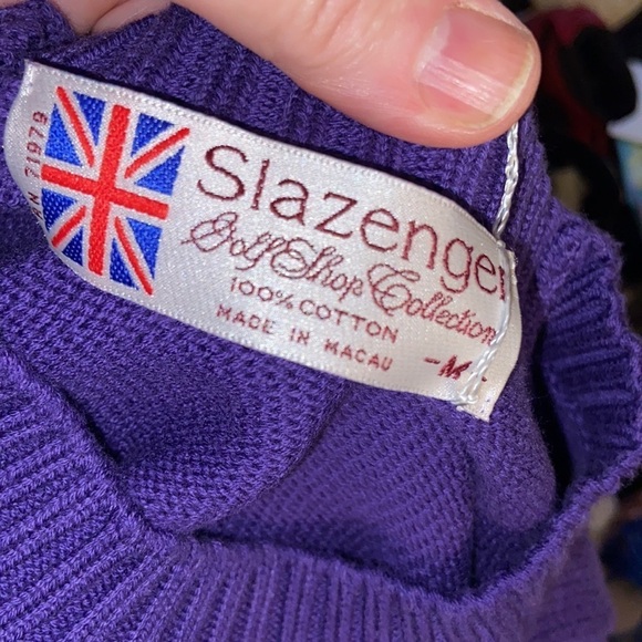 Nwt women’s size medium Slazenger purple sweater p5 - Picture 4 of 6
